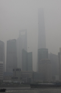 Shanghai in smog